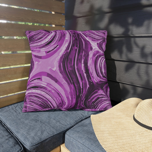 Uzi Spiral Powder Lavender 20" x 20" Outdoor Pillow