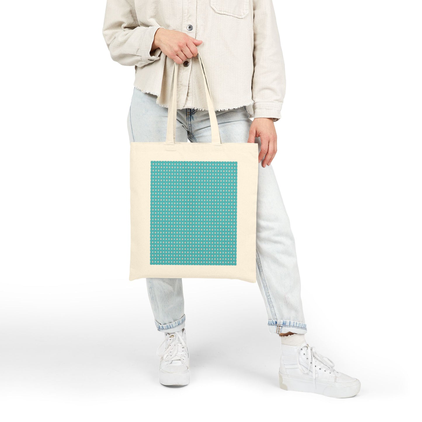 Tif Green Star-crossed Bodies Cotton Canvas Tote Bag
