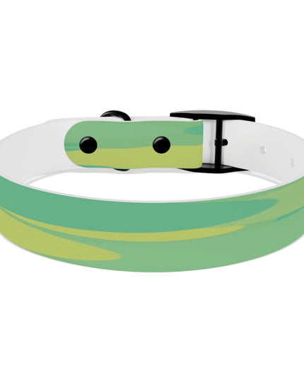 Pastel Green Patches Medium Dog Collar