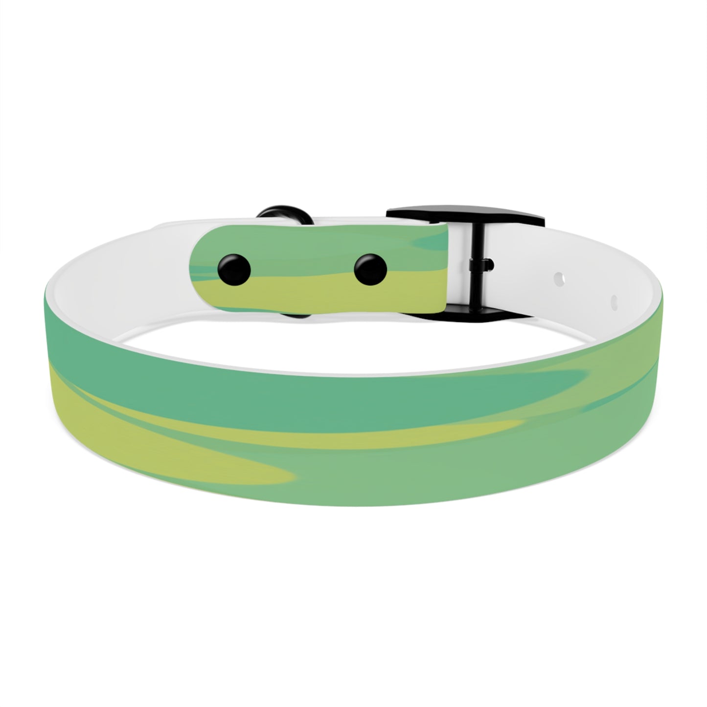 Pastel Green Patches Medium Dog Collar