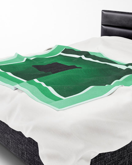 MInt Shadow Velveteen Plush Blanket, 50" x 60"