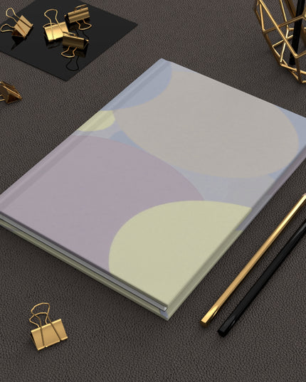 Pastel Soft Blue and Soft White Patches 5.75" x 8" Hardcover Journal Matte with 150 lined pages
