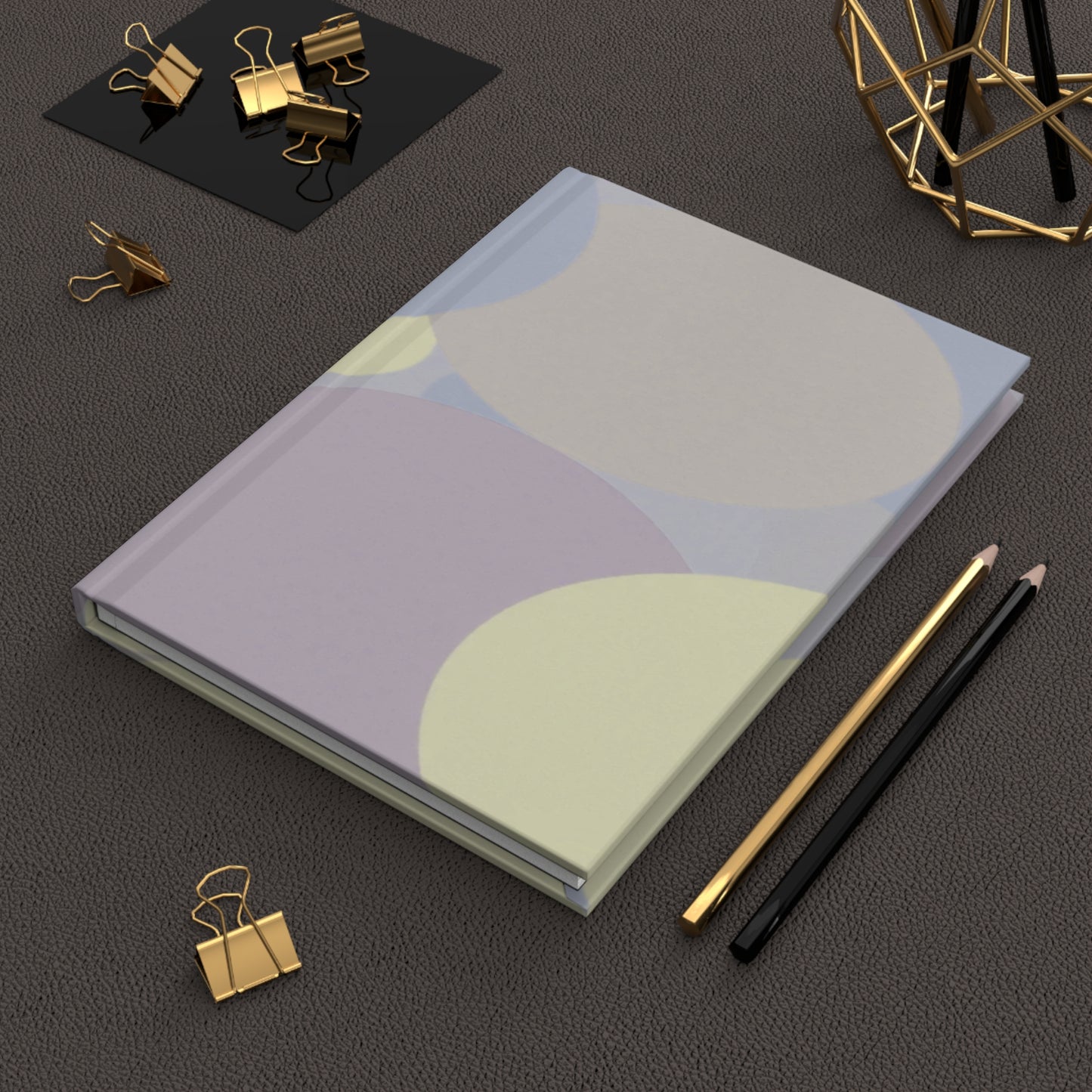 Pastel Soft Blue and Soft White Patches 5.75" x 8" Hardcover Journal Matte with 150 lined pages
