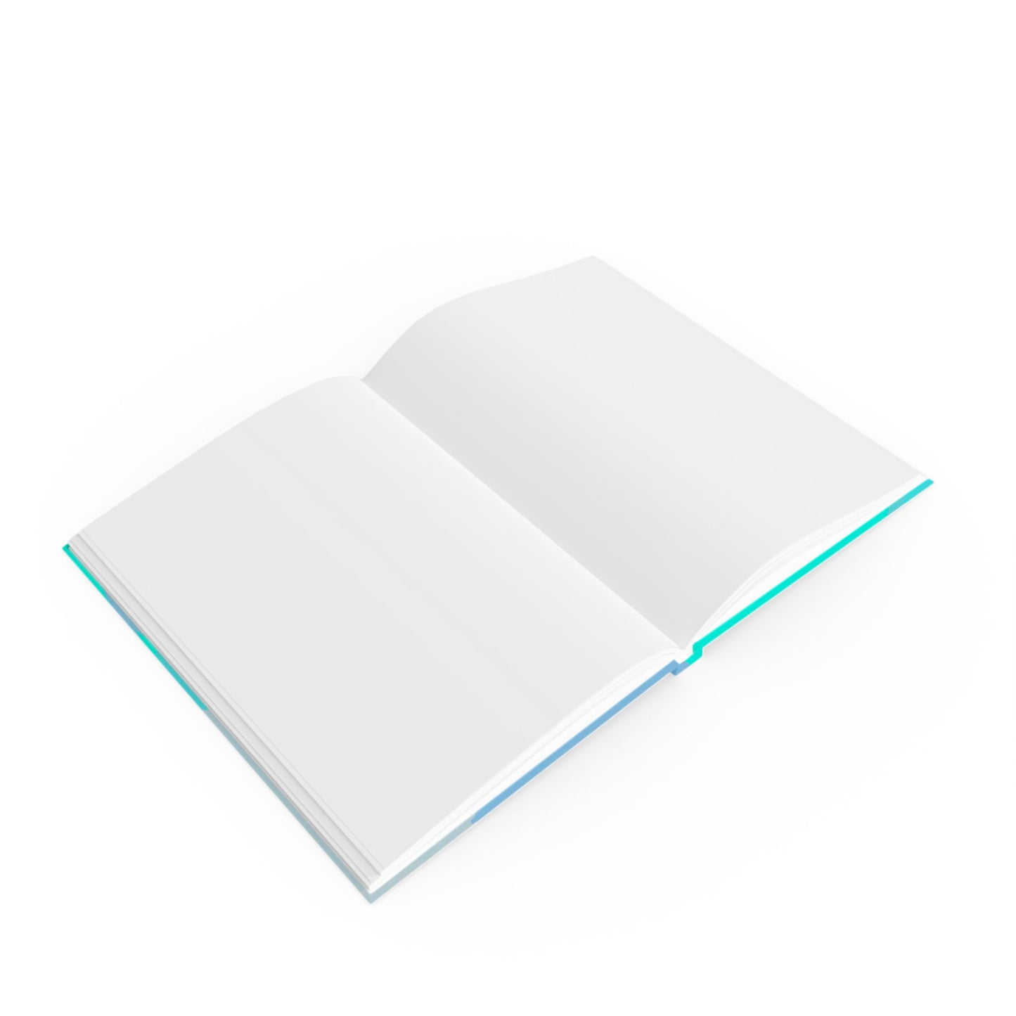 Pastel Tan and Tif Patches 5.2" x 7.4" Hard Backed Journal with 128 blank pages