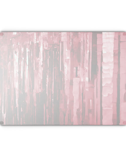 Striped Ruby 11" x 15" Glass Cutting Board
