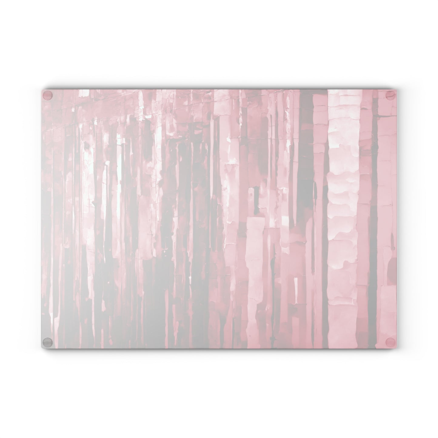 Striped Ruby 11" x 15" Glass Cutting Board