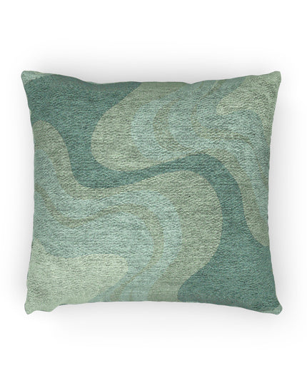 Mint Green Wavey Woven Pillow, 17" x 18"