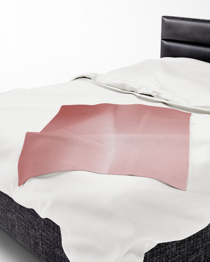 Rose Red Fade Velveteen Plush Blanket, 30" x 40"