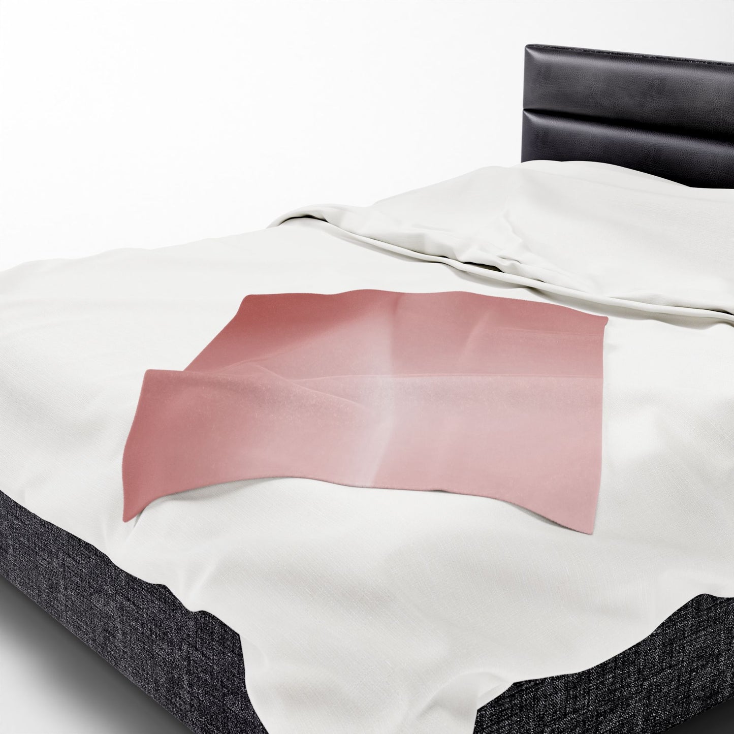 Rose Red Fade Velveteen Plush Blanket, 30" x 40"