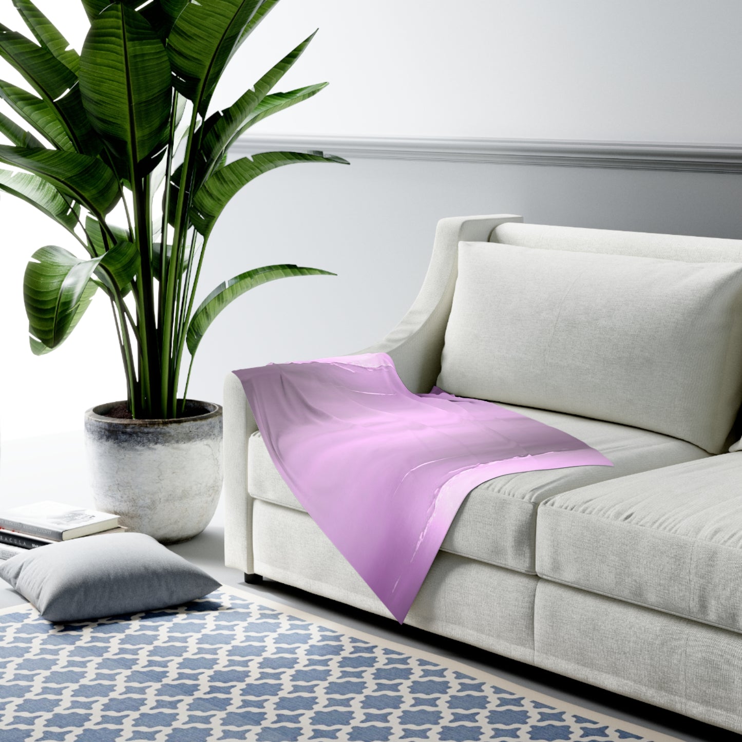 Dark Pink Sea Amethyst Fog Baby Swaddle 30″×40″ Blanket
