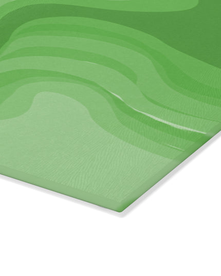 Greenie Meanie Wavey 8" x 11" Glass Cutting Board