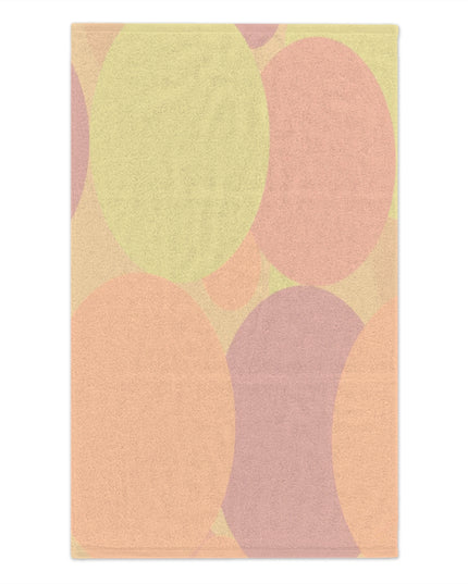 Pastel Hot Peach Patches Rally Towel, 11" x 18"