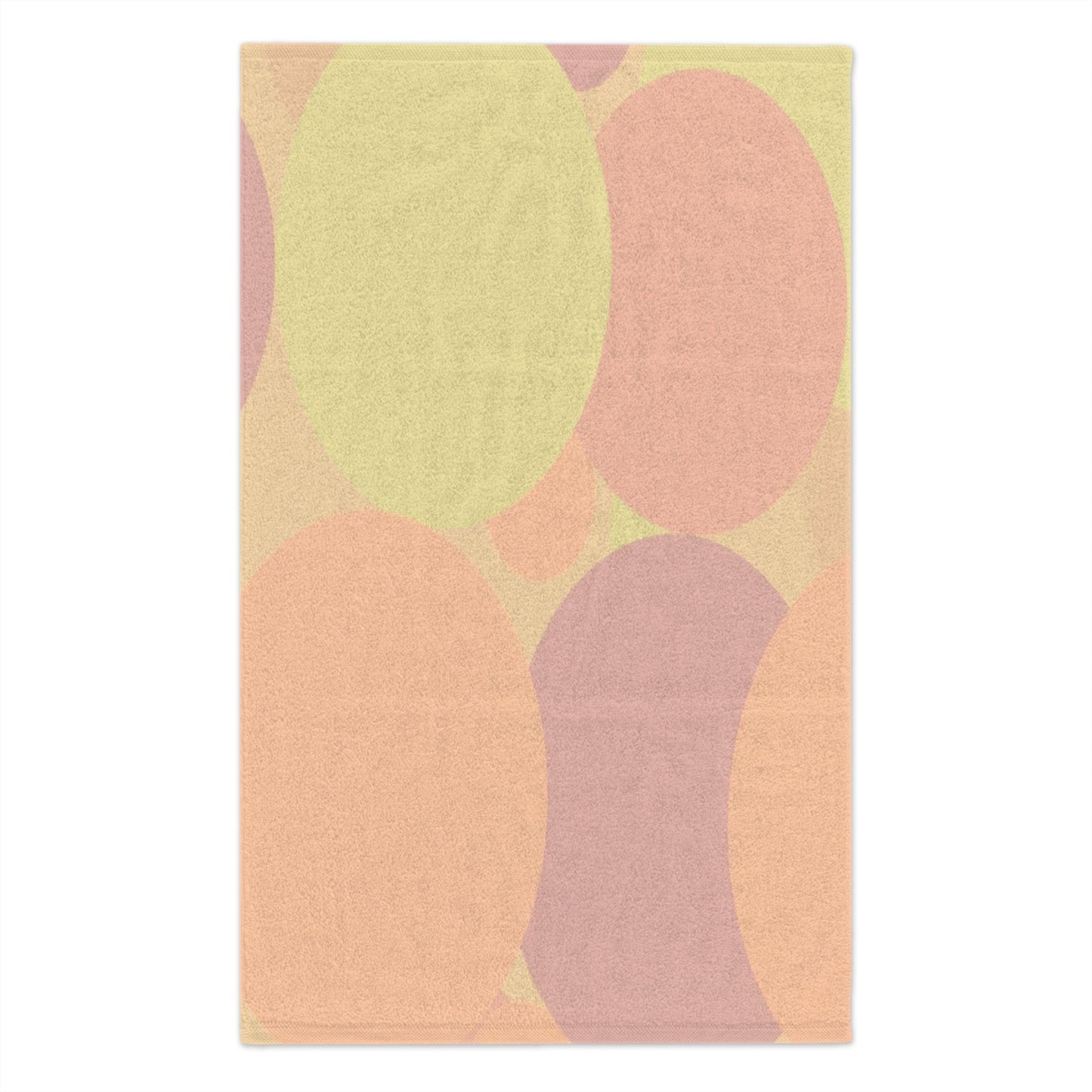 Pastel Hot Peach Patches Rally Towel, 11" x 18"