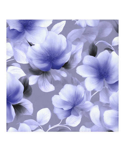 Indigo Blossom Floral Bunch Face Towel, 13" x 13"