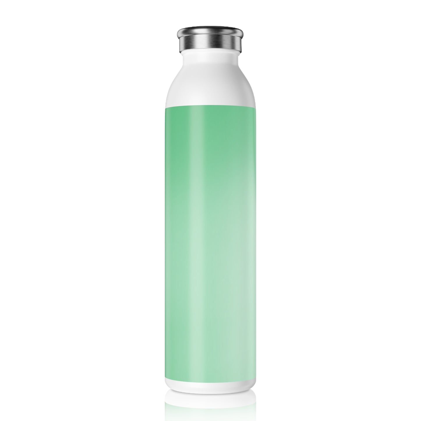 Mint Fade Slim Water Bottle, 20 oz White