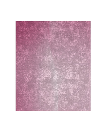 Pink Blush Fade 50" x 60" Crushed Velvet Blanket