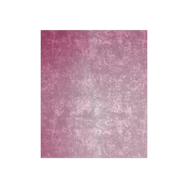 Pink Blush Fade 50" x 60" Crushed Velvet Blanket