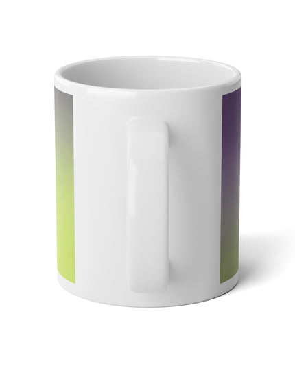 Purple Fade 20 oz White Glossy Jumbo Mug