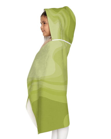 Lemon Wavey Youth Hooded Towel, 24" x 48"