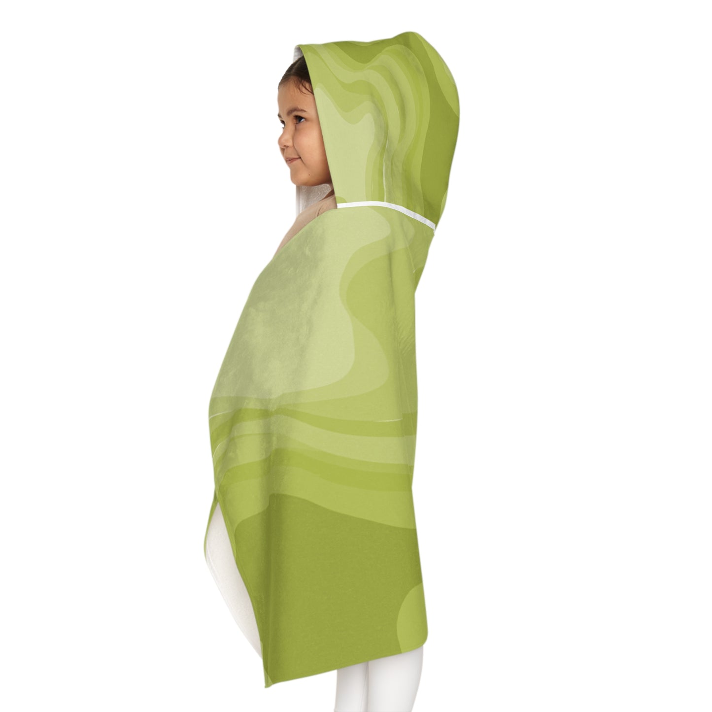Lemon Wavey Youth Hooded Towel, 24" x 48"