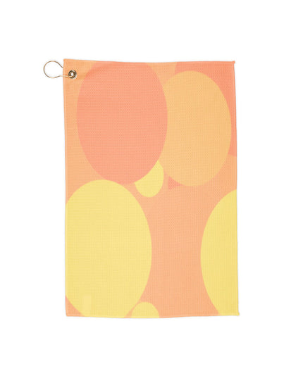 Pastel Bright Oranges Patches 16" x 24" Golf Towel