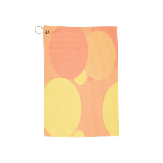 Pastel Bright Oranges Patches 16" x 24" Golf Towel