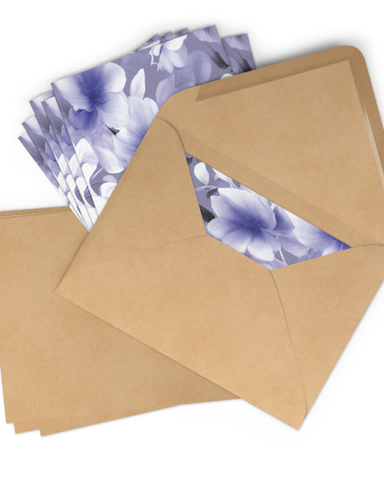 Indigo Blossom Floral Bunch Postcards (7 pcs)