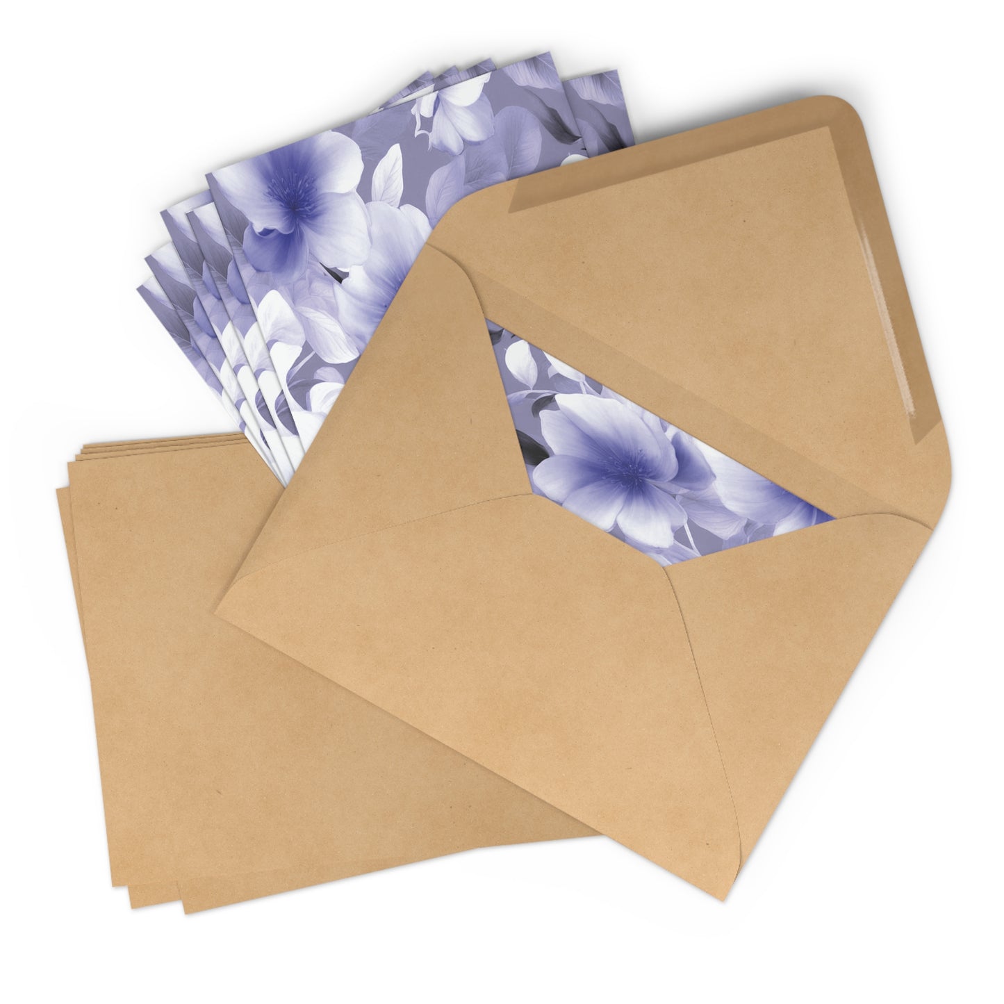Indigo Blossom Floral Bunch Postcards (7 pcs)