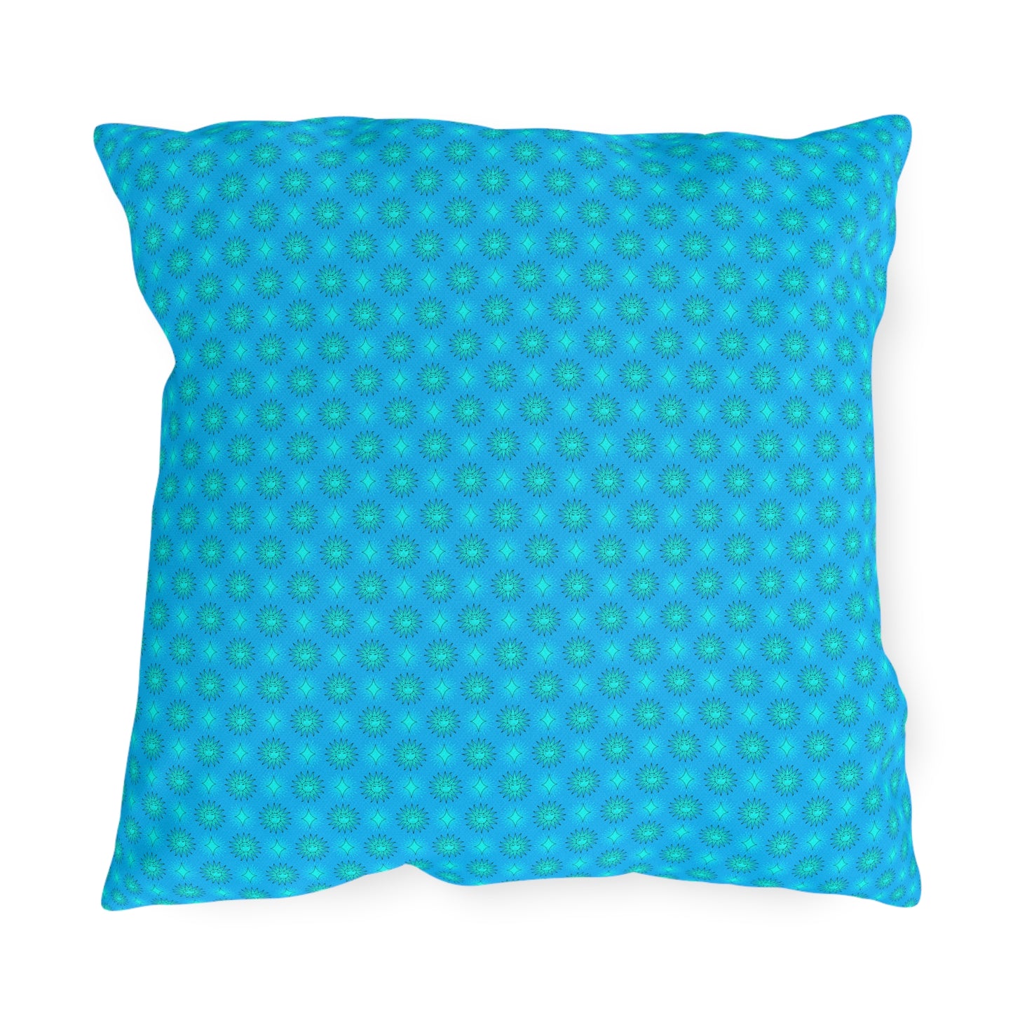Light Blue Star-crossed Bodies 18" x 18" Outdoor Pillows