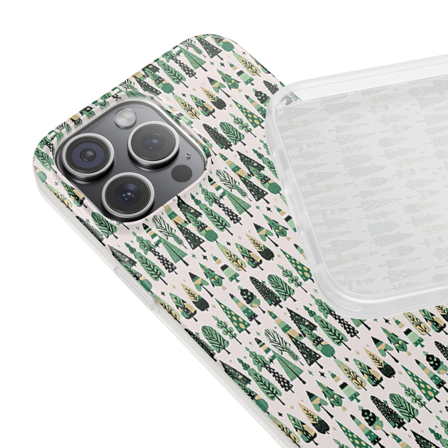Mini Vintage Green Trees Iphone 15 Pro Max Flexi Case
