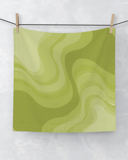 Lemon Wavey 13" x 13" Face Towel
