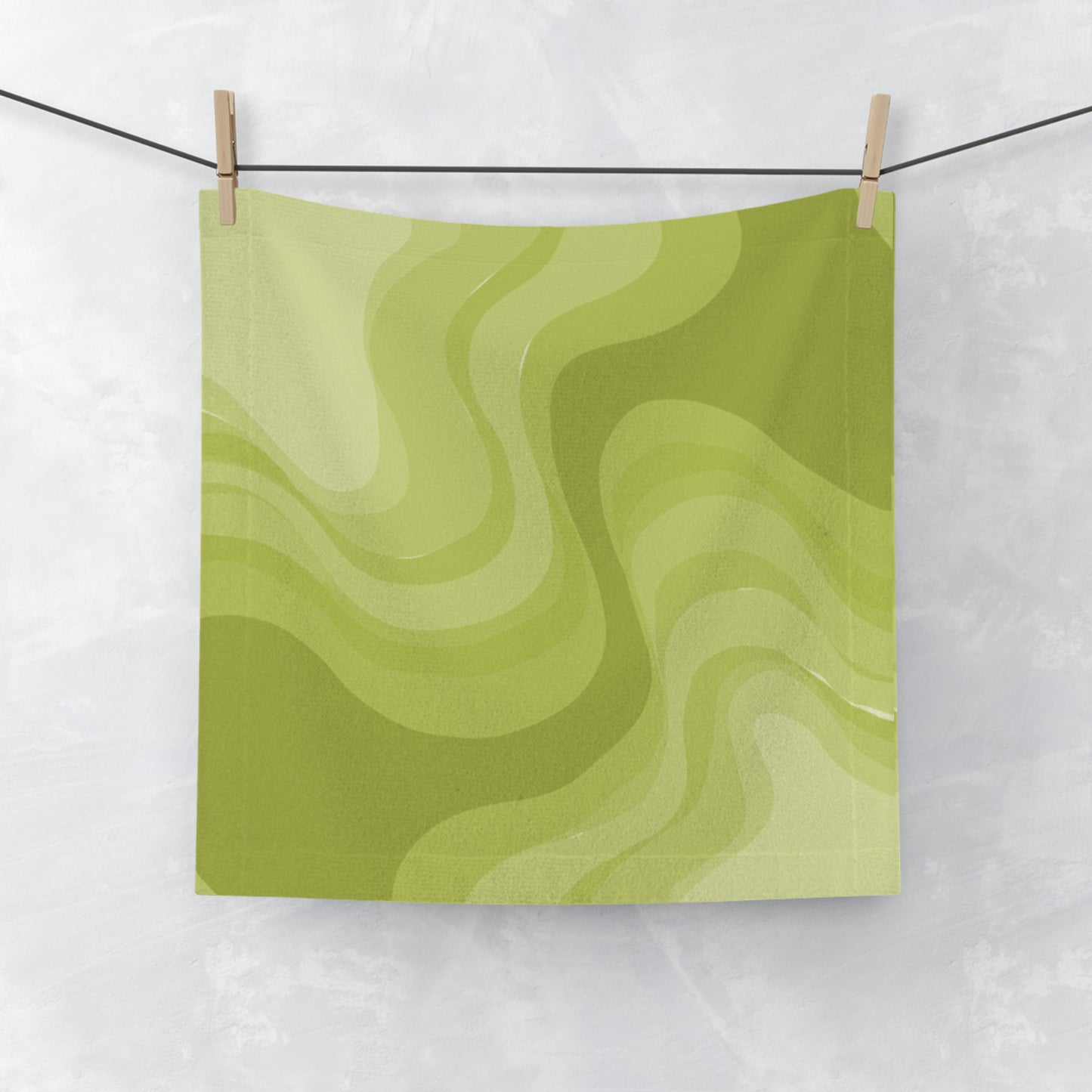 Lemon Wavey 13" x 13" Face Towel
