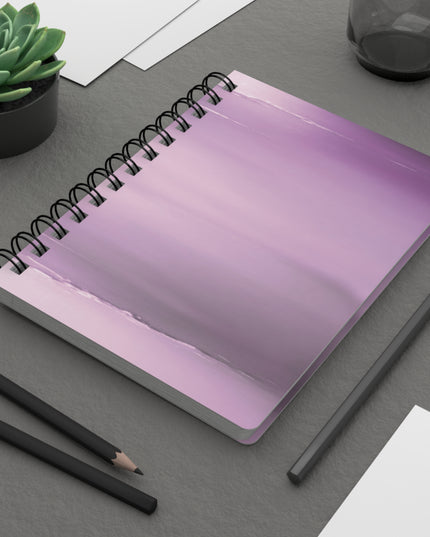 Dark Pink Sea Amethyst Fog Spiral Bound Journal, 5" x 7" 150 pages