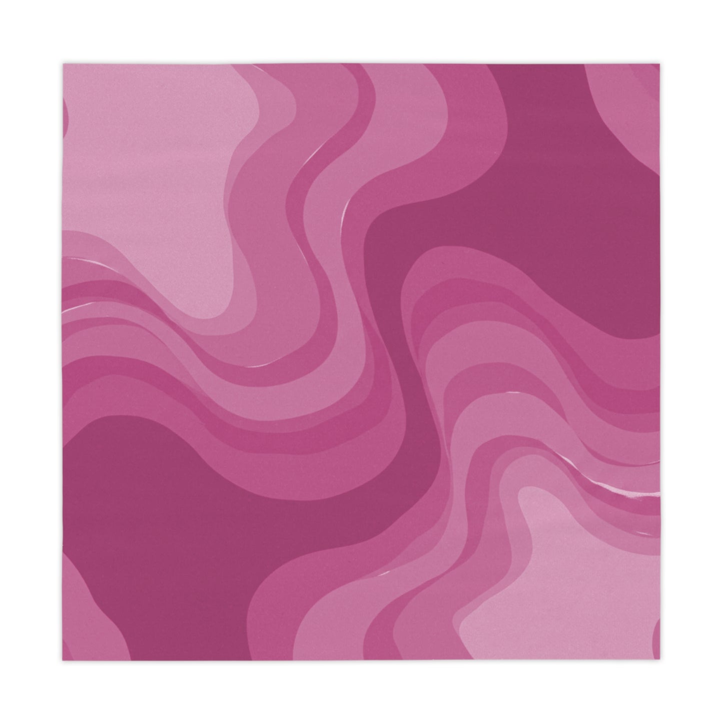 Pinky Mauve Wavey Tablecloth, 55" x 55"
