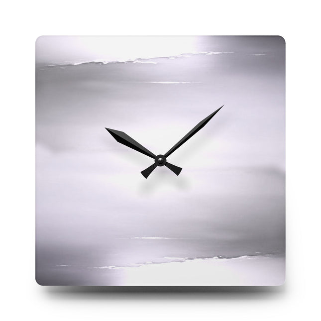 Sephia Sea Dark Fog Acrylic Wall Clock, Round or Square, 10.75" x 10.75"