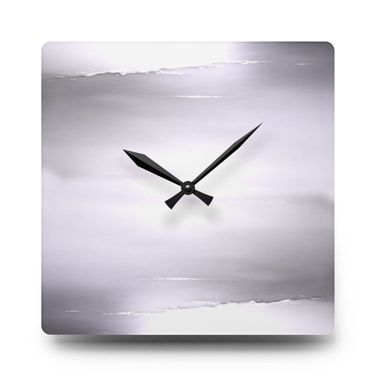 Sephia Sea Dark Fog Acrylic Wall Clock, Round or Square, 10.75" x 10.75"