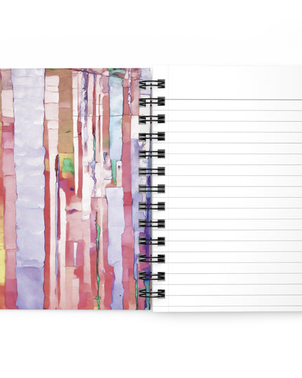 Striped Pastels Spiral Bound Journal, 5" x 7" 150 pages