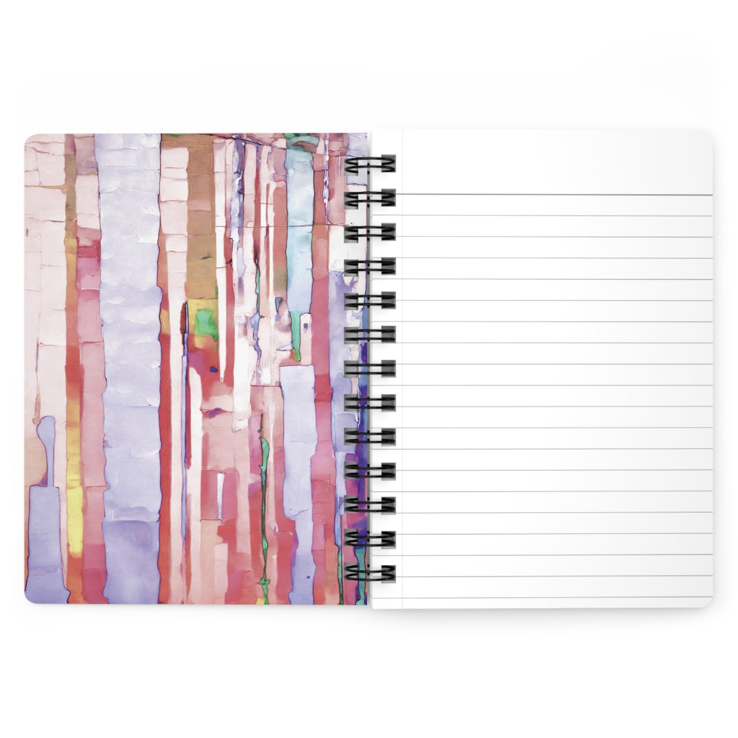 Striped Pastels Spiral Bound Journal, 5" x 7" 150 pages