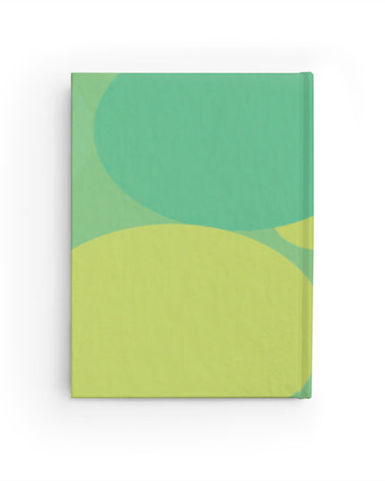 Pastel Green Patches 5" x 7" Journal - 128 Ruled Line pages