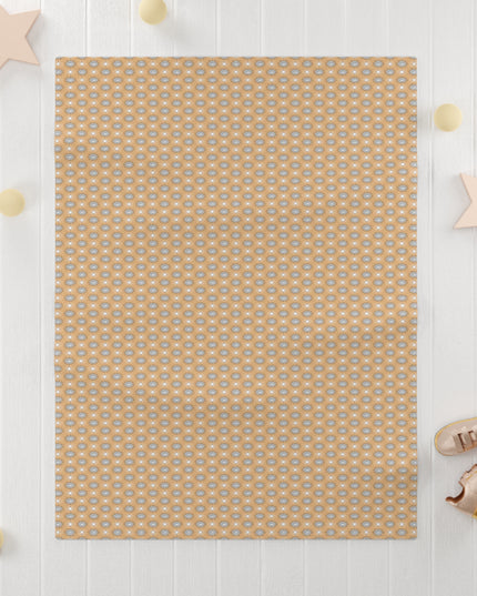 Tan Sunset Star-crossed Bodies Soft Fleece Baby Blanket, 30" x 40"