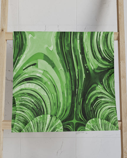 Uzi Spiral Mint Pastel Hand Towel, 16" x 28"
