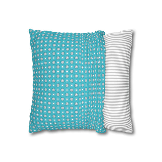 Tif Green Star-crossed Bodies Spun Polyester Square Pillowcase, 14" x 14"
