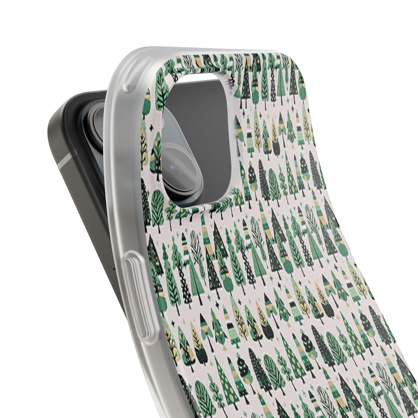 Mini Vintage Green Trees Iphone 15 Flexi Case