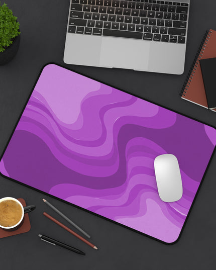Wavey Purple Wavey 12" x 18" Desk Mat