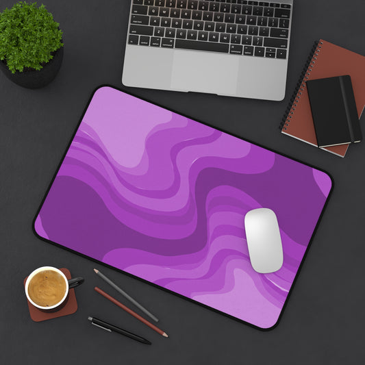 Wavey Purple Wavey 12" x 18" Desk Mat