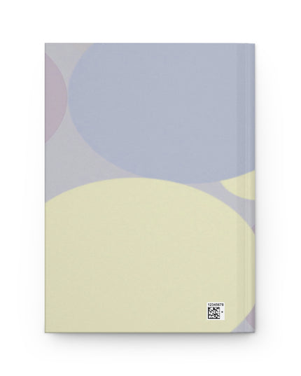 Pastel Soft Blue and Soft White Patches 5.75" x 8" Hardcover Journal Matte with 150 lined pages