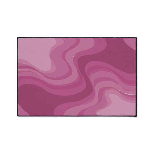 Pinky Mauve Wavey 24" x 36" Heavy Duty Floor Mat
