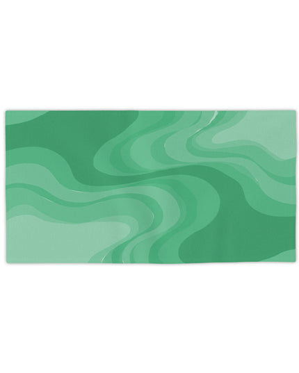 Mint Green Wavey Beach Towel, 24" x 44"