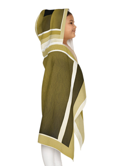 Tan Shadow Youth Hooded Towel, 24" x 48"