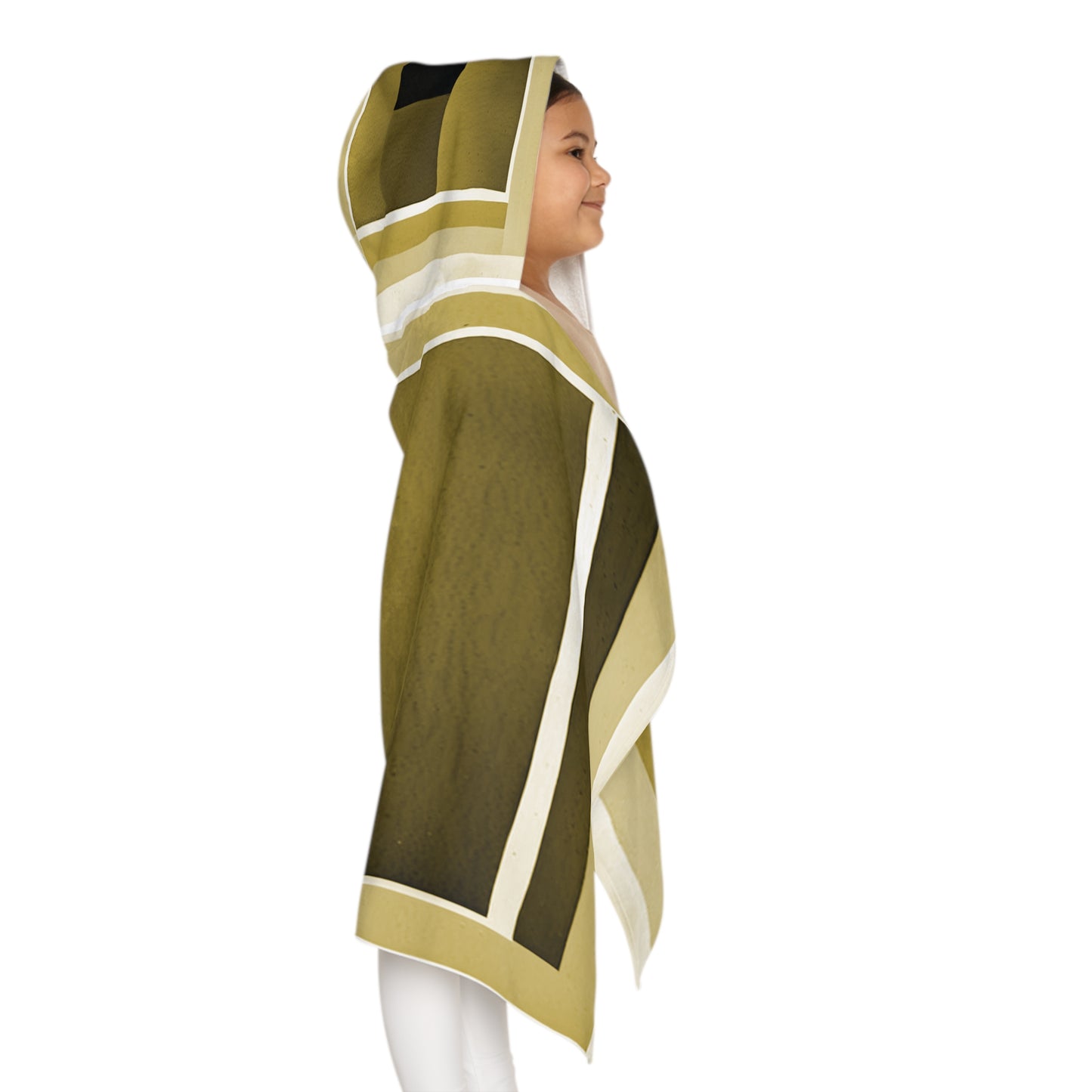 Tan Shadow Youth Hooded Towel, 24" x 48"